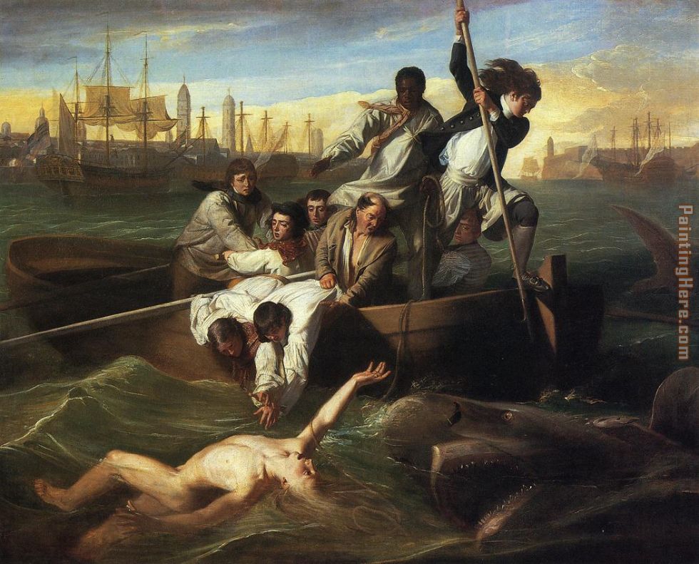 Watson and the Shark painting - John Singleton Copley Watson and the Shark art painting